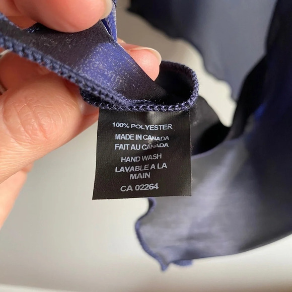 Laura Petites Formal Wedding Shawl in Sheer Navy - NWOT - Picture 10 of 10